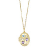 All the Luck in the World Medaillon Ketting Medium - Sprankelende Hartjes