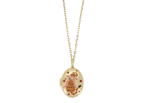 All the Luck in the World Medaillon Necklace Medium - Leopard