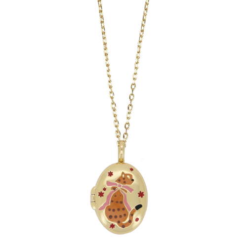 Medaillon Necklace Medium - Leopard 
