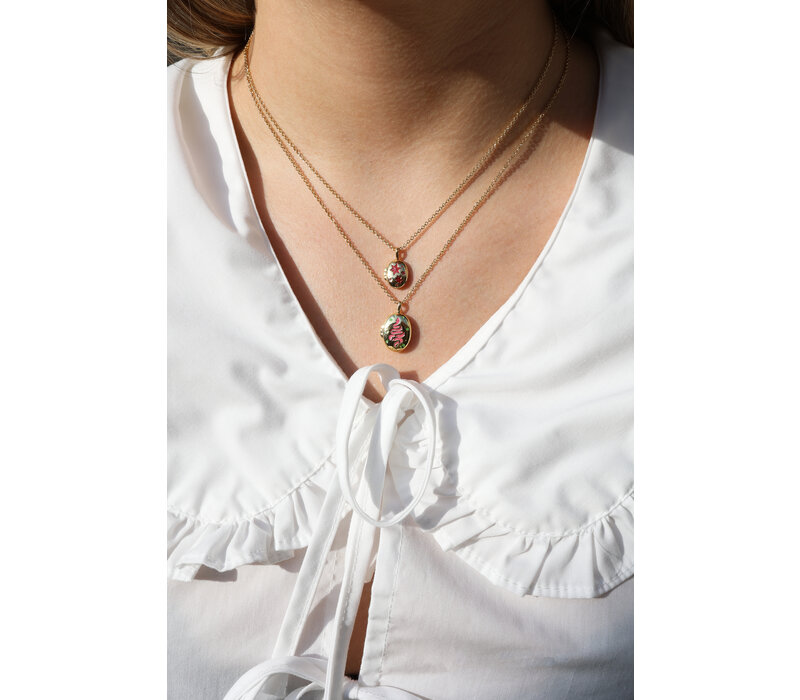 Medaillon Ketting Small - Sterren