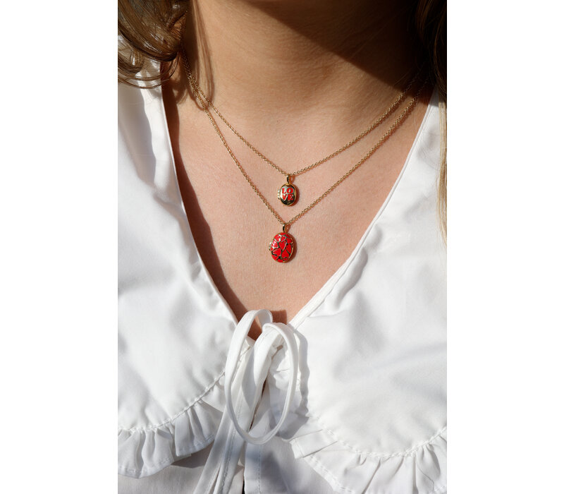 Medaillon Ketting Small - Love
