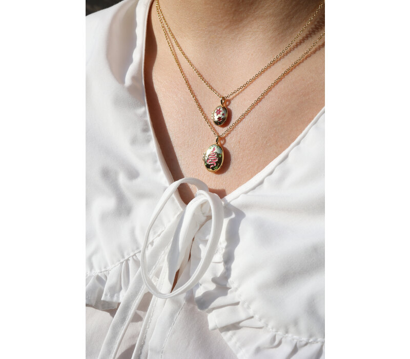 Medaillon Ketting Medium - Slang
