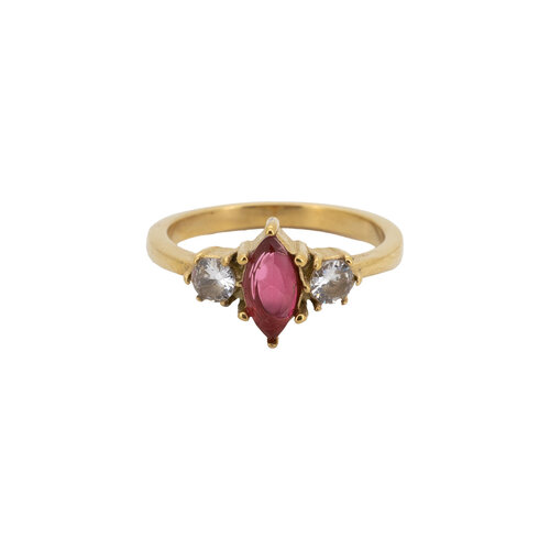 Ring Marquise Steen - Roze 