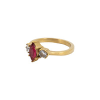 Ring Marquise Stone - Pink