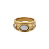 Ring 3 White Stones - Gold