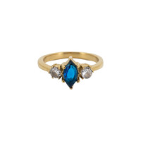 Ring Marquise Stone - Blue