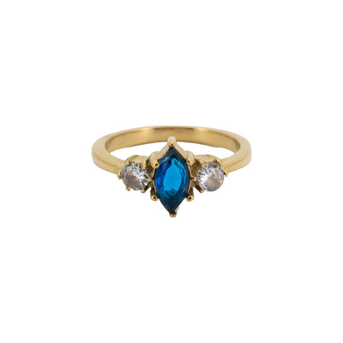 Ring Marquise Steen - Blauw 