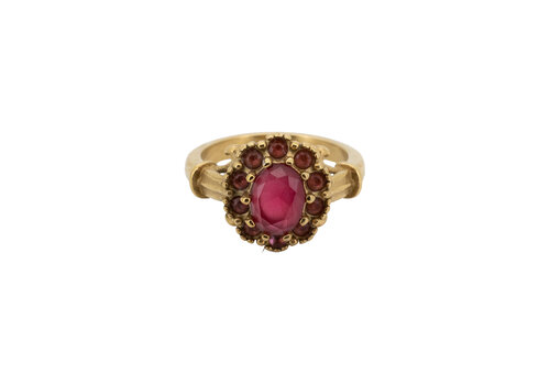 All the Luck in the World Ring Flower Halo - Pink