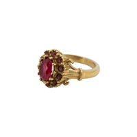 Ring Bloem Halo - Roze