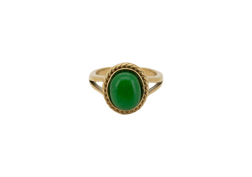 All the Luck in the World Ring Opal Halo - Green