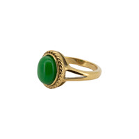 Ring Opaal Halo - Groen