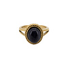 All the Luck in the World Ring Opaal Halo - Zwart