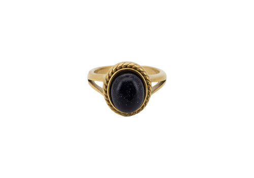 All the Luck in the World Ring Opal Halo - Black
