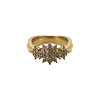 All the Luck in the World Ring Kleine Stenen Bloem - Clear
