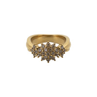 Ring Small Stones Flower - Clear
