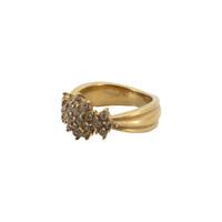 Ring Small Stones Flower - Clear