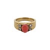 All the Luck in the World Ring Orange Stone Halo - Gold