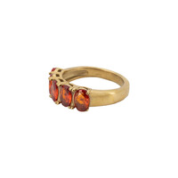 Ring 5 Oval Stones - Red