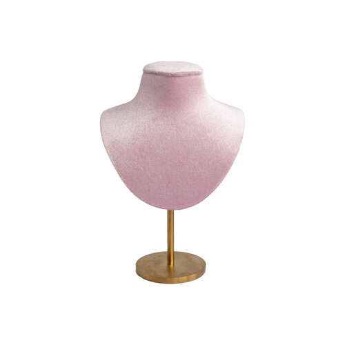 Pastel Roze Velvet ketting Display 