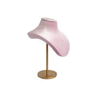Pastel Roze Velvet ketting Display