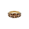 All the Luck in the World Ring Ovaal Stenen met Zirconia Diamant - Bruin