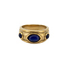 All the Luck in the World Ring 3 Blauw Stenen - Goud