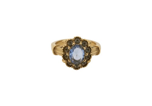 All the Luck in the World Ring Flower Halo - Blue