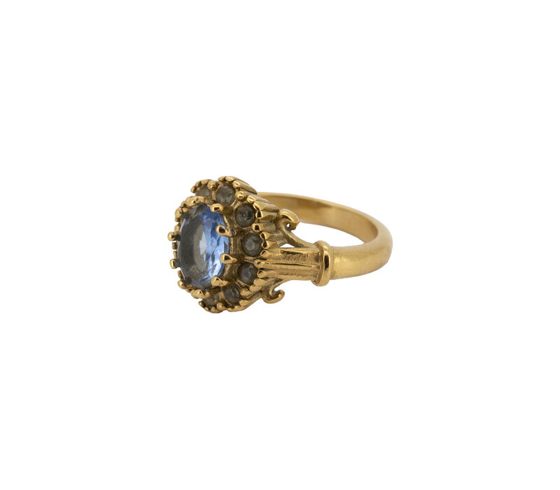 Ring Flower Halo - Blue