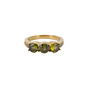 All the Luck in the World Ring 3 Small Stones - Green