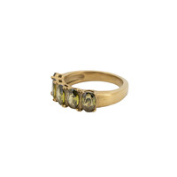 Ring 5 Oval Stones - Green