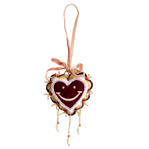 Ornament Heart with smiley 