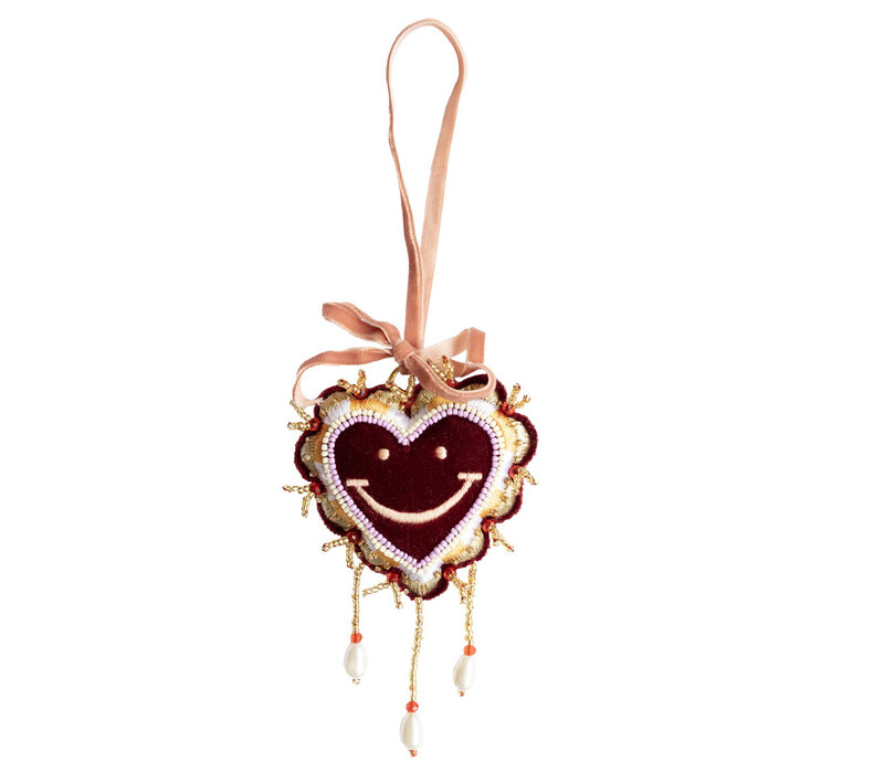 Ornament Heart with smiley