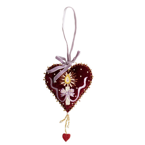 Ornament Heart Candle 