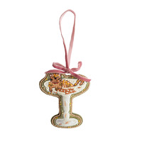 Ornament Champagne met Kat