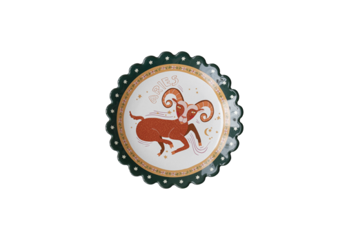 All the Luck in the World Zodiac Plate Aries