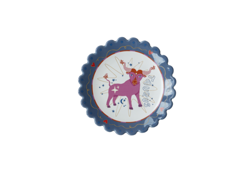 All the Luck in the World Zodiac Plate Taurus
