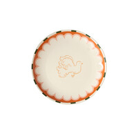 Serving Plate Orange Bird