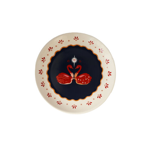 Serving Plate Swans 