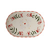 All the Luck in the World Oval Plate Flowers and Rabbits
