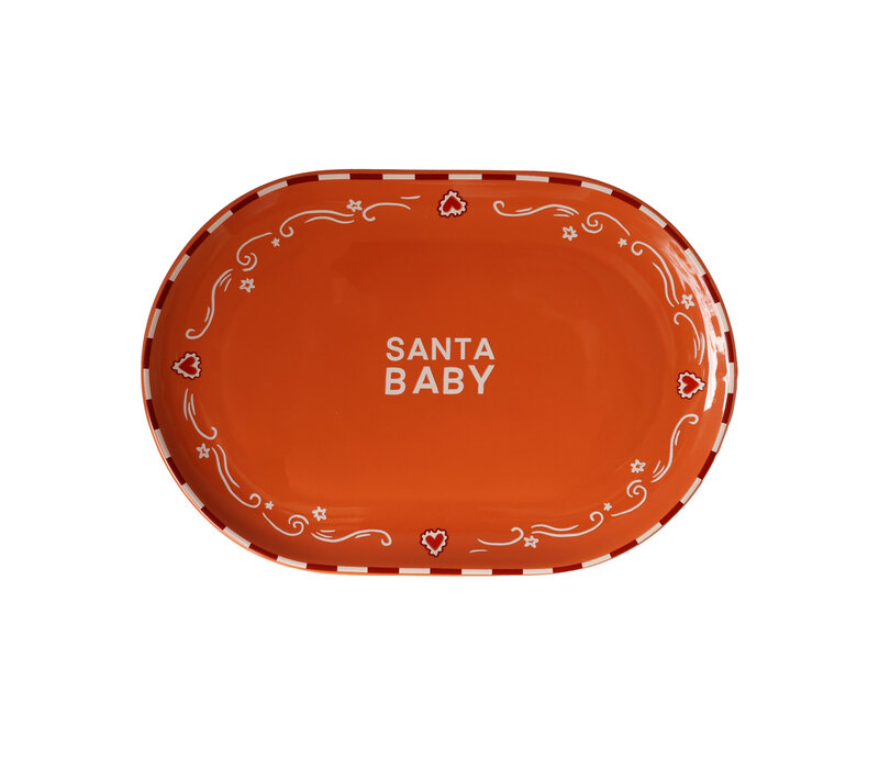 Ovale Schaal Santa Baby