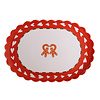 All the Luck in the World Large Oval Plate Heart and Gingerbread Man