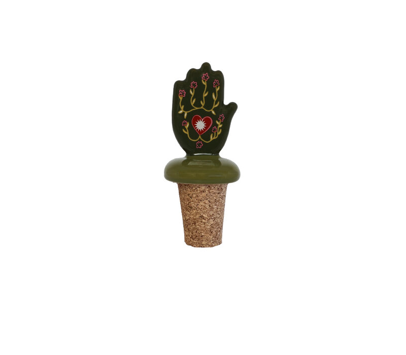 Flessenstopper Hand