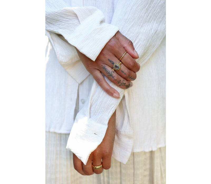 Ring Flower Halo - Blue