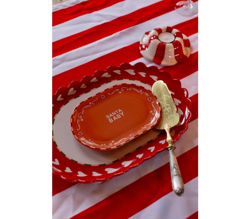 Oval Plate Santa Baby