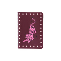 Mini Soft Cover Notebook Blanco Purple Panther