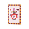 Soft Cover Notebook Dots Vase with Flowers