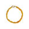 All the Luck in the World Lange Oranje Kralen Armband