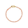 All the Luck in the World Long Pink Beaded Bracelet