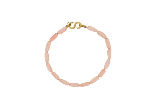 All the Luck in the World Long Pink Beaded Bracelet