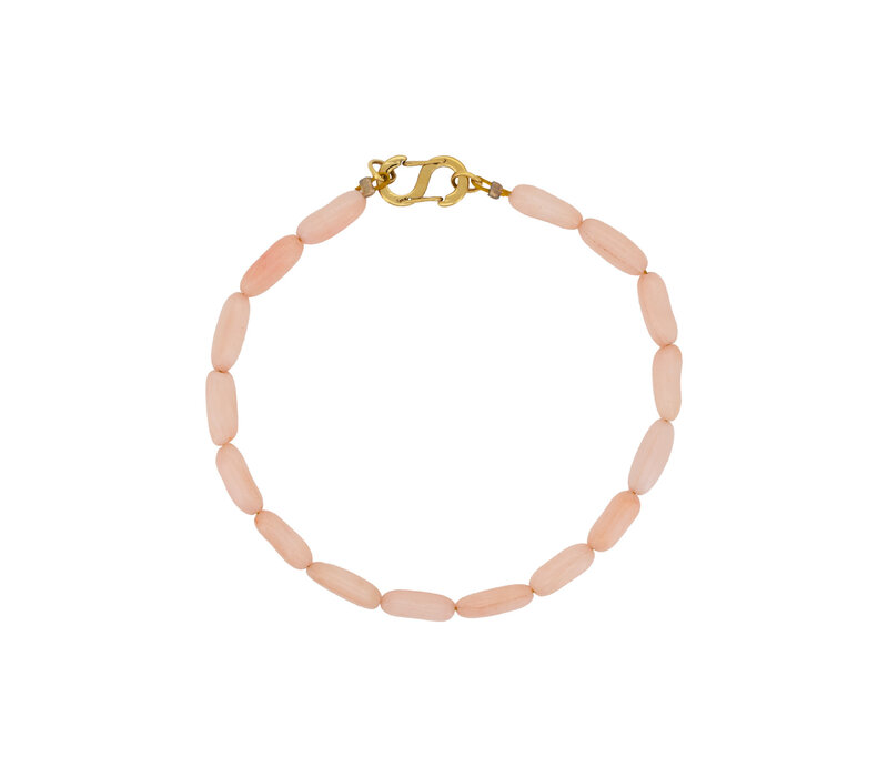 Lange Roze Kralen Armband